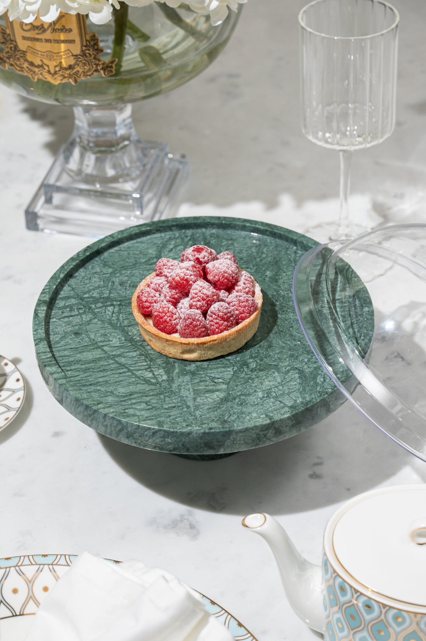 Cake stand India green