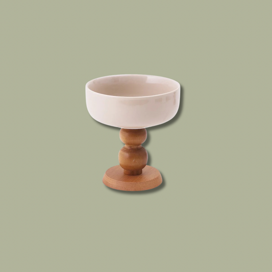 Wooden stand Ice cream cup